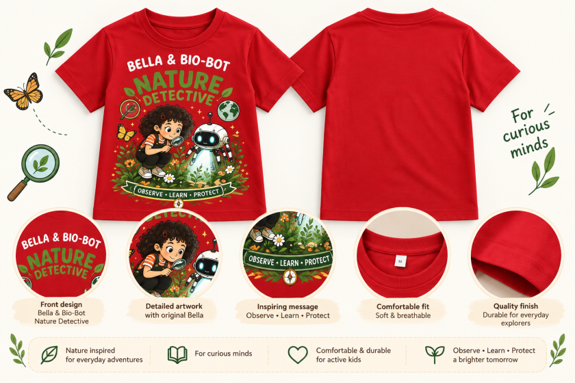 Nature Detective Kids Tee