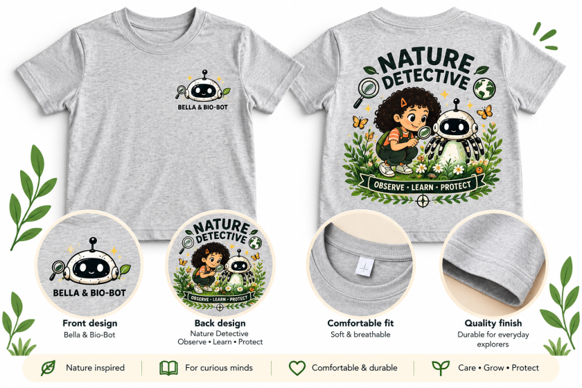 Nature Detective Teen Tee